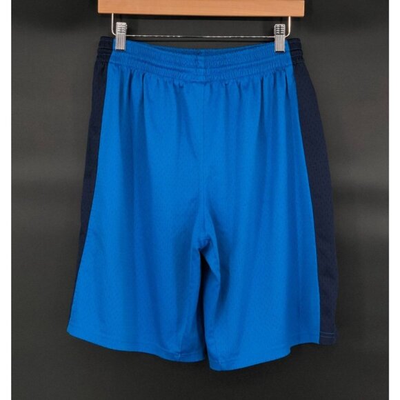 Nike Mens Mesh Athletic Shorts M Blue & Navy Basketball Workout Gym Athleisure - Picture 2 of 10